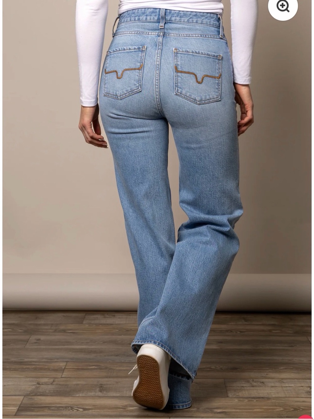Kimes Ranch Light Blue Wide-Leg Jeans